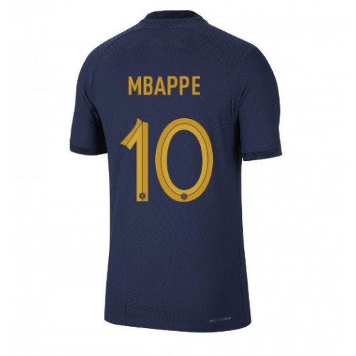 Frankrig Kylian Mbappe #10 Hjemmebanetrøje VM 2022 Kort ærmer